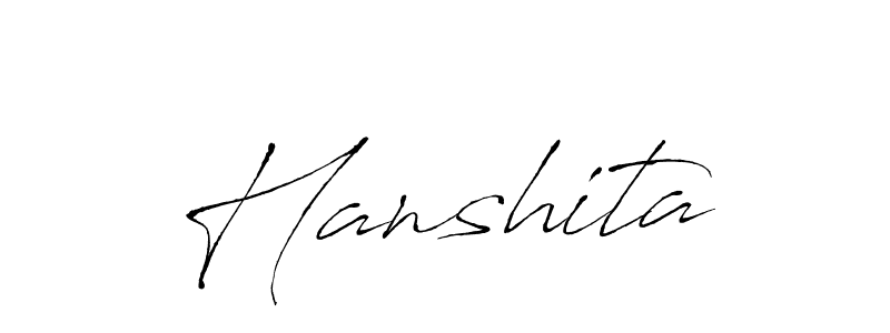 Use a signature maker to create a handwritten signature online. With this signature software, you can design (Antro_Vectra) your own signature for name Hanshita. Hanshita signature style 6 images and pictures png