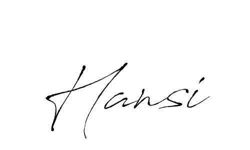 Create a beautiful signature design for name Hansi. With this signature (Antro_Vectra) fonts, you can make a handwritten signature for free. Hansi signature style 6 images and pictures png