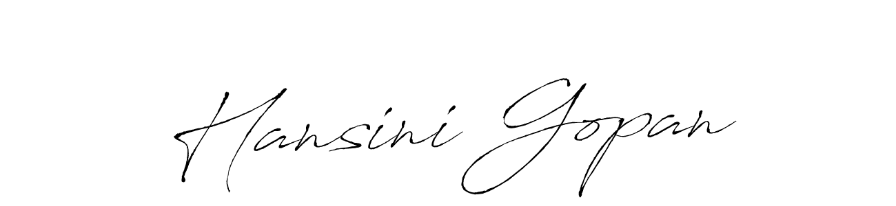 Antro_Vectra is a professional signature style that is perfect for those who want to add a touch of class to their signature. It is also a great choice for those who want to make their signature more unique. Get Hansini Gopan name to fancy signature for free. Hansini Gopan signature style 6 images and pictures png