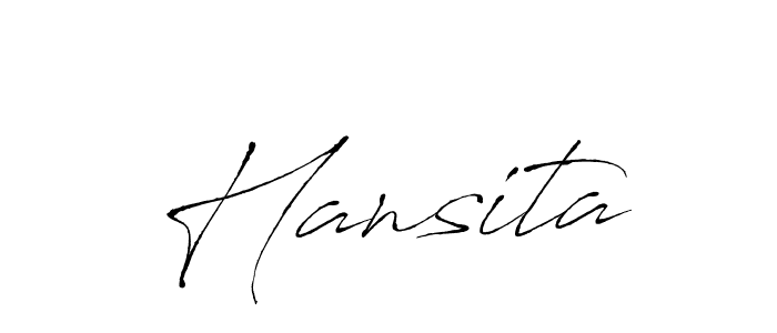 Create a beautiful signature design for name Hansita. With this signature (Antro_Vectra) fonts, you can make a handwritten signature for free. Hansita signature style 6 images and pictures png