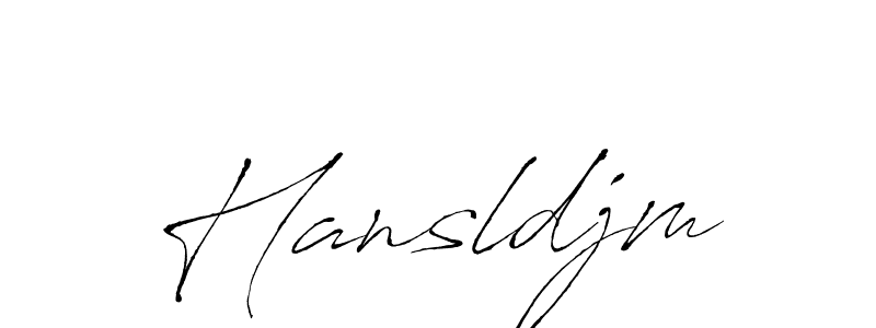 Use a signature maker to create a handwritten signature online. With this signature software, you can design (Antro_Vectra) your own signature for name Hansldjm. Hansldjm signature style 6 images and pictures png