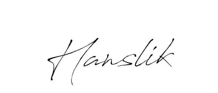 How to Draw Hanslik signature style? Antro_Vectra is a latest design signature styles for name Hanslik. Hanslik signature style 6 images and pictures png