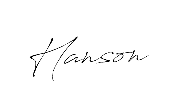 Hanson stylish signature style. Best Handwritten Sign (Antro_Vectra) for my name. Handwritten Signature Collection Ideas for my name Hanson. Hanson signature style 6 images and pictures png