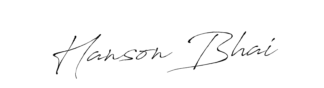 Antro_Vectra is a professional signature style that is perfect for those who want to add a touch of class to their signature. It is also a great choice for those who want to make their signature more unique. Get Hanson Bhai name to fancy signature for free. Hanson Bhai signature style 6 images and pictures png