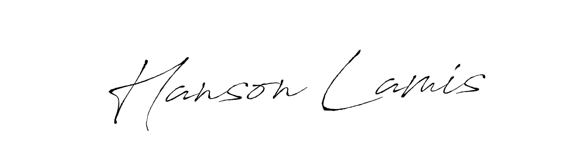 if you are searching for the best signature style for your name Hanson Lamis. so please give up your signature search. here we have designed multiple signature styles  using Antro_Vectra. Hanson Lamis signature style 6 images and pictures png