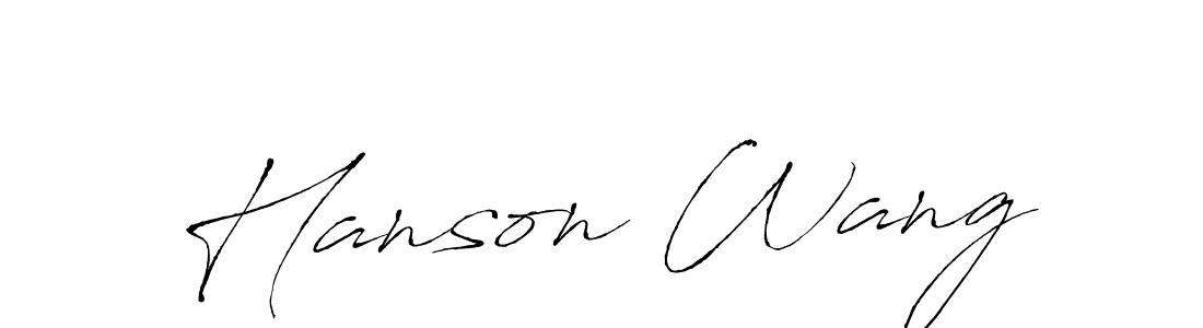 You can use this online signature creator to create a handwritten signature for the name Hanson Wang. This is the best online autograph maker. Hanson Wang signature style 6 images and pictures png
