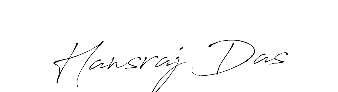 Make a beautiful signature design for name Hansraj Das. With this signature (Antro_Vectra) style, you can create a handwritten signature for free. Hansraj Das signature style 6 images and pictures png