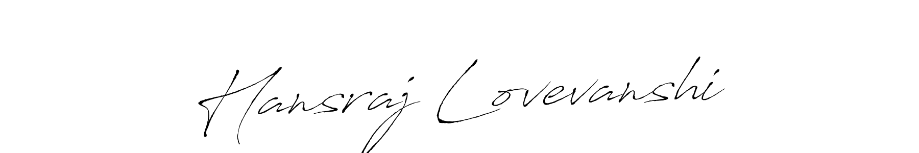 Hansraj Lovevanshi stylish signature style. Best Handwritten Sign (Antro_Vectra) for my name. Handwritten Signature Collection Ideas for my name Hansraj Lovevanshi. Hansraj Lovevanshi signature style 6 images and pictures png