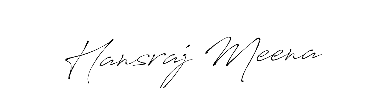 This is the best signature style for the Hansraj Meena name. Also you like these signature font (Antro_Vectra). Mix name signature. Hansraj Meena signature style 6 images and pictures png