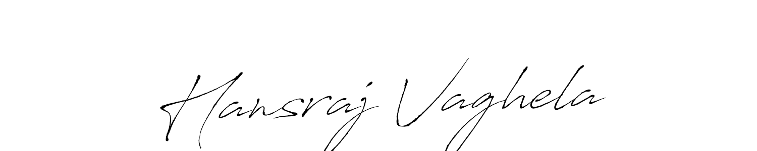 Also we have Hansraj Vaghela name is the best signature style. Create professional handwritten signature collection using Antro_Vectra autograph style. Hansraj Vaghela signature style 6 images and pictures png