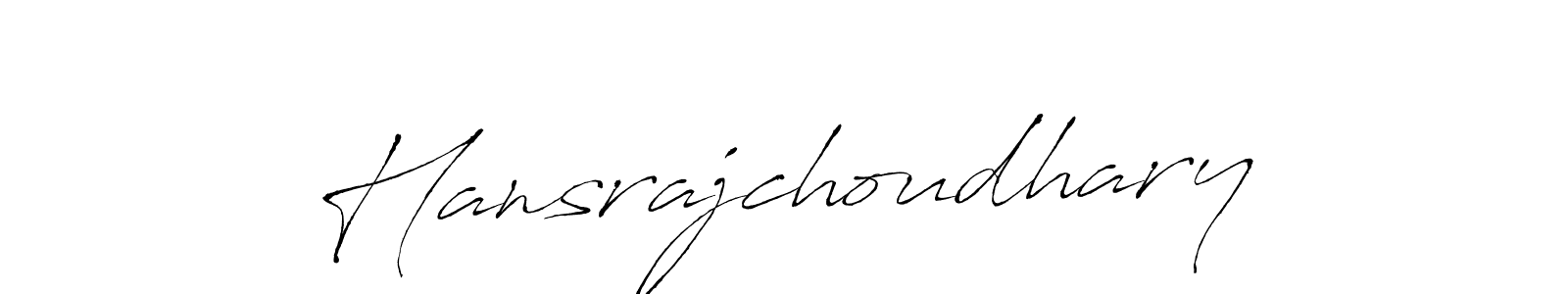 Make a beautiful signature design for name Hansrajchoudhary. With this signature (Antro_Vectra) style, you can create a handwritten signature for free. Hansrajchoudhary signature style 6 images and pictures png