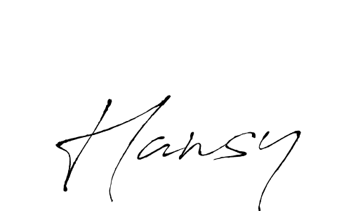 Make a beautiful signature design for name Hansy. With this signature (Antro_Vectra) style, you can create a handwritten signature for free. Hansy signature style 6 images and pictures png