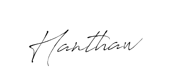 You should practise on your own different ways (Antro_Vectra) to write your name (Hanthaw) in signature. don't let someone else do it for you. Hanthaw signature style 6 images and pictures png