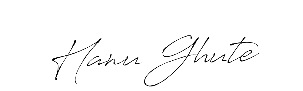 Use a signature maker to create a handwritten signature online. With this signature software, you can design (Antro_Vectra) your own signature for name Hanu Ghute. Hanu Ghute signature style 6 images and pictures png