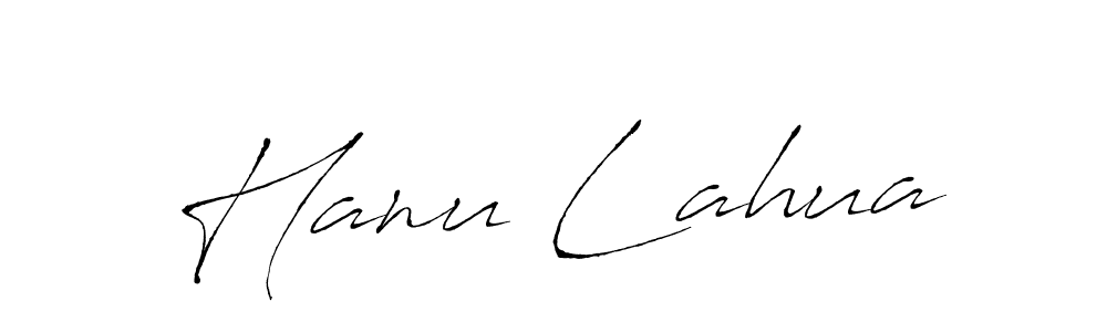 Make a beautiful signature design for name Hanu Lahua. With this signature (Antro_Vectra) style, you can create a handwritten signature for free. Hanu Lahua signature style 6 images and pictures png
