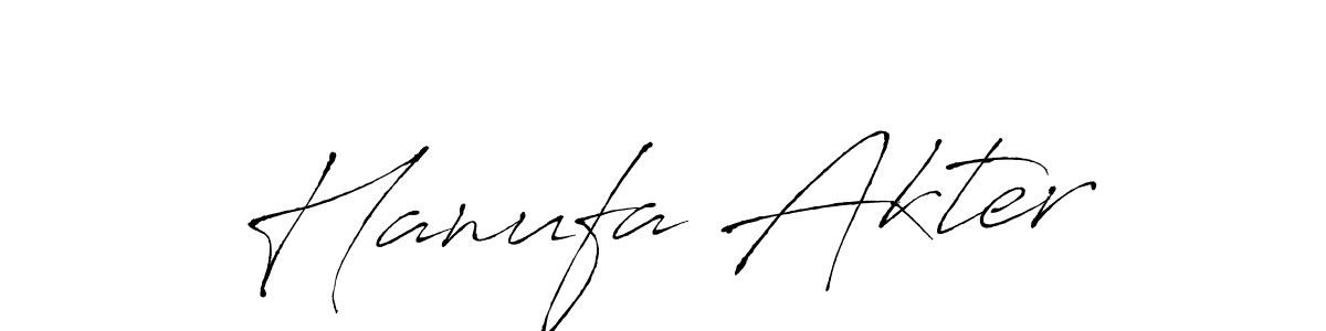 Also You can easily find your signature by using the search form. We will create Hanufa Akter name handwritten signature images for you free of cost using Antro_Vectra sign style. Hanufa Akter signature style 6 images and pictures png