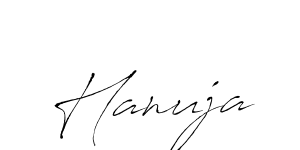 Make a beautiful signature design for name Hanuja. Use this online signature maker to create a handwritten signature for free. Hanuja signature style 6 images and pictures png
