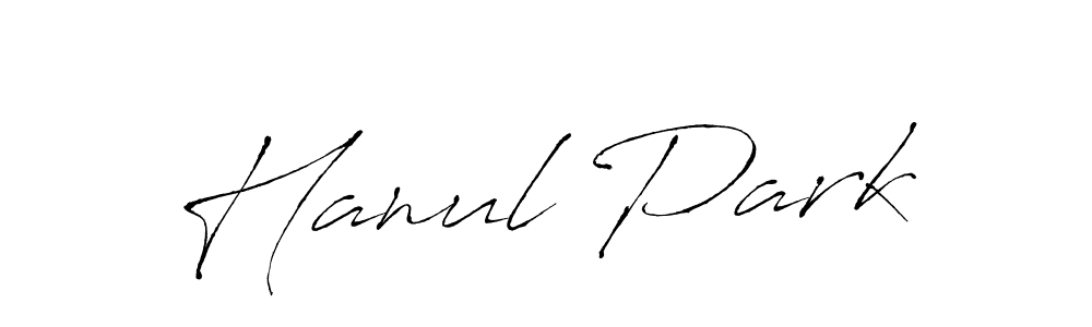 Also we have Hanul Park name is the best signature style. Create professional handwritten signature collection using Antro_Vectra autograph style. Hanul Park signature style 6 images and pictures png