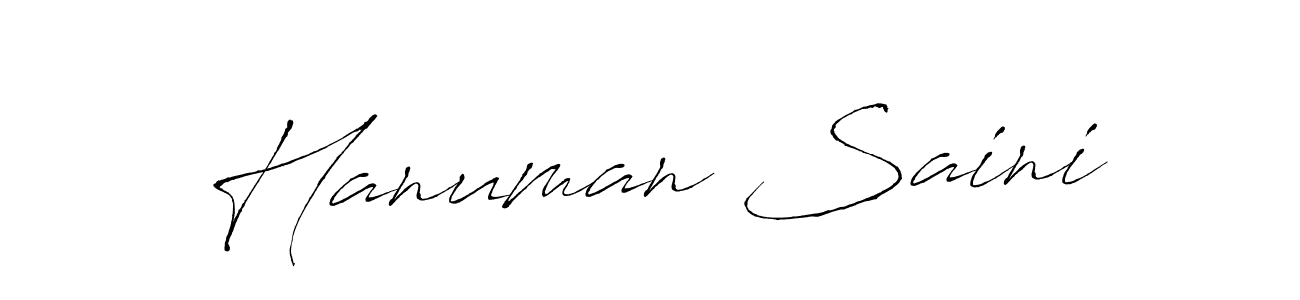 Also we have Hanuman Saini name is the best signature style. Create professional handwritten signature collection using Antro_Vectra autograph style. Hanuman Saini signature style 6 images and pictures png