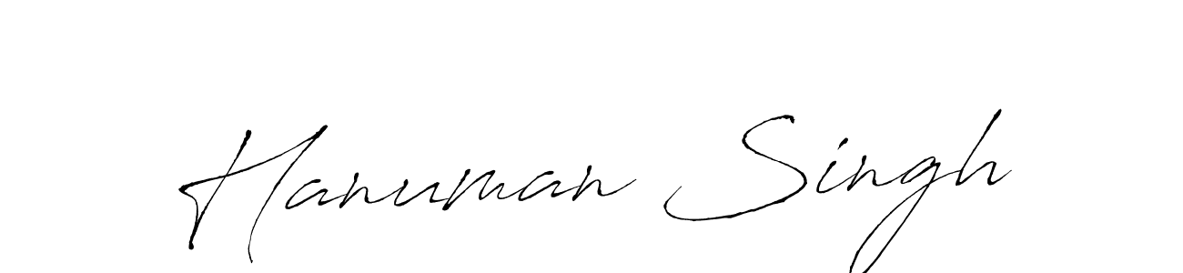 Design your own signature with our free online signature maker. With this signature software, you can create a handwritten (Antro_Vectra) signature for name Hanuman Singh. Hanuman Singh signature style 6 images and pictures png