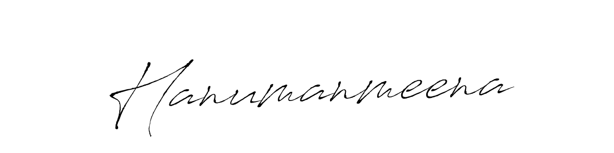 Create a beautiful signature design for name Hanumanmeena. With this signature (Antro_Vectra) fonts, you can make a handwritten signature for free. Hanumanmeena signature style 6 images and pictures png