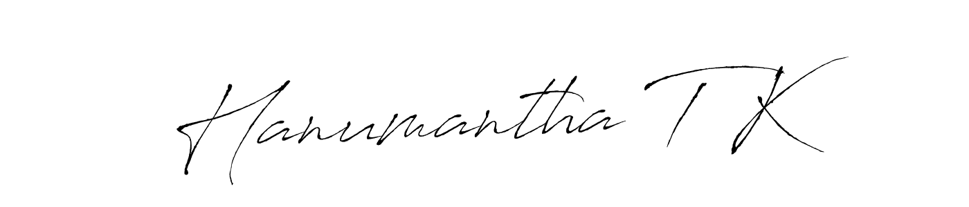 You should practise on your own different ways (Antro_Vectra) to write your name (Hanumantha T K) in signature. don't let someone else do it for you. Hanumantha T K signature style 6 images and pictures png