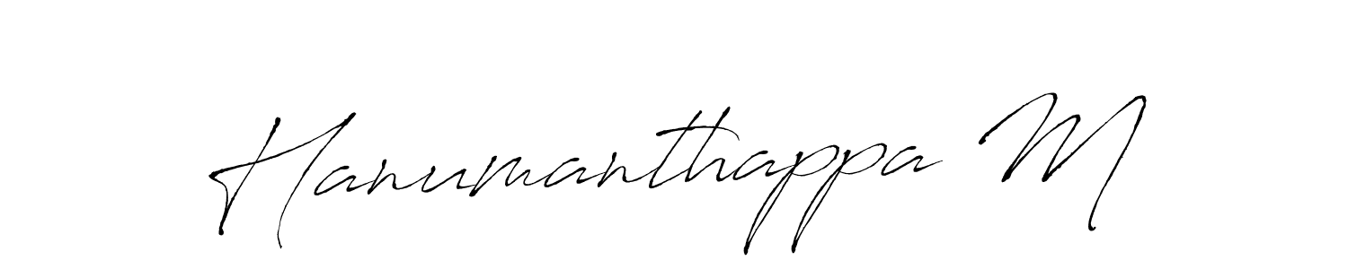 How to make Hanumanthappa M signature? Antro_Vectra is a professional autograph style. Create handwritten signature for Hanumanthappa M name. Hanumanthappa M signature style 6 images and pictures png