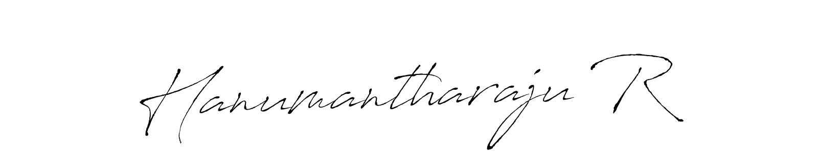 Make a beautiful signature design for name Hanumantharaju R. With this signature (Antro_Vectra) style, you can create a handwritten signature for free. Hanumantharaju R signature style 6 images and pictures png