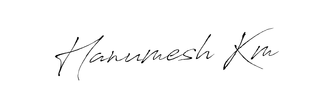 Use a signature maker to create a handwritten signature online. With this signature software, you can design (Antro_Vectra) your own signature for name Hanumesh Km. Hanumesh Km signature style 6 images and pictures png