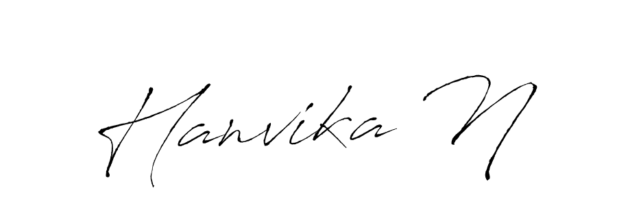 It looks lik you need a new signature style for name Hanvika N. Design unique handwritten (Antro_Vectra) signature with our free signature maker in just a few clicks. Hanvika N signature style 6 images and pictures png