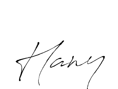 How to make Hany signature? Antro_Vectra is a professional autograph style. Create handwritten signature for Hany name. Hany signature style 6 images and pictures png