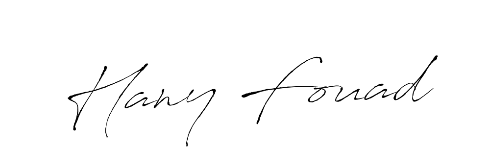 Make a beautiful signature design for name Hany Fouad. With this signature (Antro_Vectra) style, you can create a handwritten signature for free. Hany Fouad signature style 6 images and pictures png