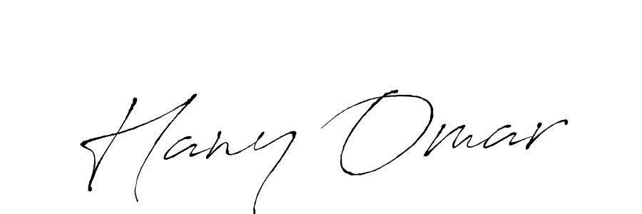 Design your own signature with our free online signature maker. With this signature software, you can create a handwritten (Antro_Vectra) signature for name Hany Omar. Hany Omar signature style 6 images and pictures png