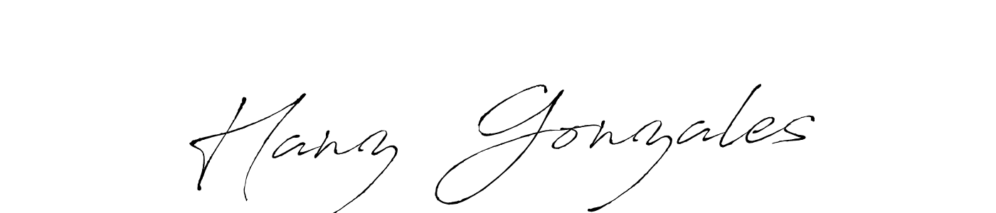 if you are searching for the best signature style for your name Hanz  Gonzales. so please give up your signature search. here we have designed multiple signature styles  using Antro_Vectra. Hanz  Gonzales signature style 6 images and pictures png