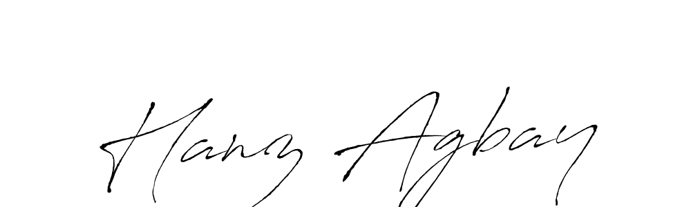 Also we have Hanz Agbay name is the best signature style. Create professional handwritten signature collection using Antro_Vectra autograph style. Hanz Agbay signature style 6 images and pictures png