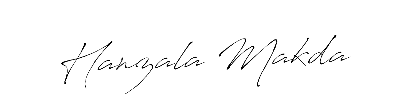 Design your own signature with our free online signature maker. With this signature software, you can create a handwritten (Antro_Vectra) signature for name Hanzala Makda. Hanzala Makda signature style 6 images and pictures png