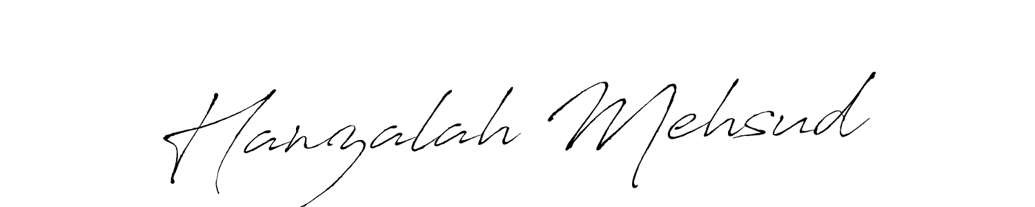 Also we have Hanzalah Mehsud name is the best signature style. Create professional handwritten signature collection using Antro_Vectra autograph style. Hanzalah Mehsud signature style 6 images and pictures png