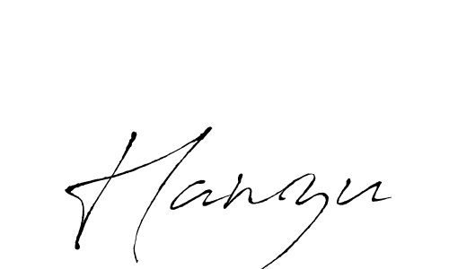 The best way (Antro_Vectra) to make a short signature is to pick only two or three words in your name. The name Hanzu include a total of six letters. For converting this name. Hanzu signature style 6 images and pictures png