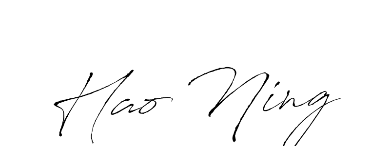 Use a signature maker to create a handwritten signature online. With this signature software, you can design (Antro_Vectra) your own signature for name Hao Ning. Hao Ning signature style 6 images and pictures png