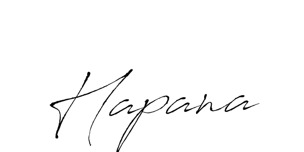 Design your own signature with our free online signature maker. With this signature software, you can create a handwritten (Antro_Vectra) signature for name Hapana. Hapana signature style 6 images and pictures png