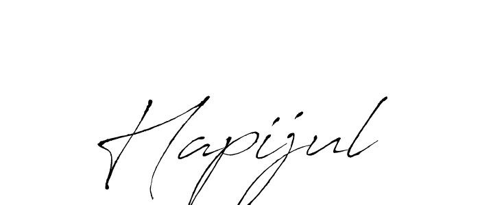 Also we have Hapijul name is the best signature style. Create professional handwritten signature collection using Antro_Vectra autograph style. Hapijul signature style 6 images and pictures png