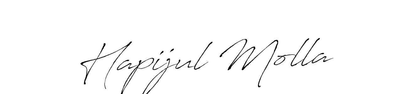 You should practise on your own different ways (Antro_Vectra) to write your name (Hapijul Molla) in signature. don't let someone else do it for you. Hapijul Molla signature style 6 images and pictures png