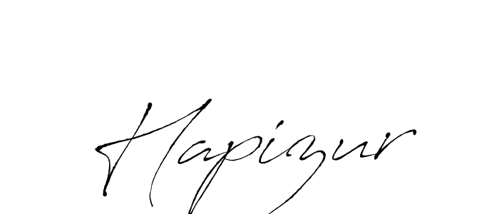 Use a signature maker to create a handwritten signature online. With this signature software, you can design (Antro_Vectra) your own signature for name Hapizur. Hapizur signature style 6 images and pictures png