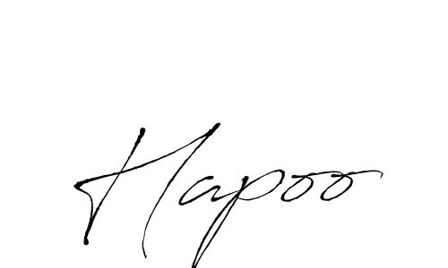 Also we have Hapoo name is the best signature style. Create professional handwritten signature collection using Antro_Vectra autograph style. Hapoo signature style 6 images and pictures png