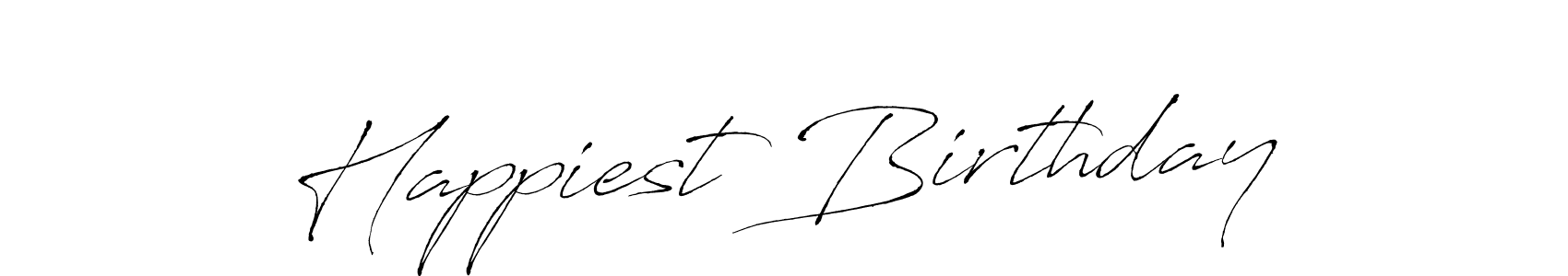 Also we have Happiest Birthday name is the best signature style. Create professional handwritten signature collection using Antro_Vectra autograph style. Happiest Birthday signature style 6 images and pictures png