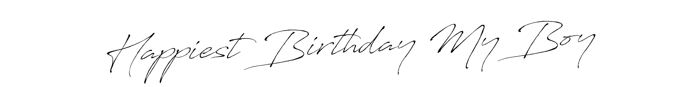 How to make Happiest Birthday My Boy signature? Antro_Vectra is a professional autograph style. Create handwritten signature for Happiest Birthday My Boy name. Happiest Birthday My Boy signature style 6 images and pictures png