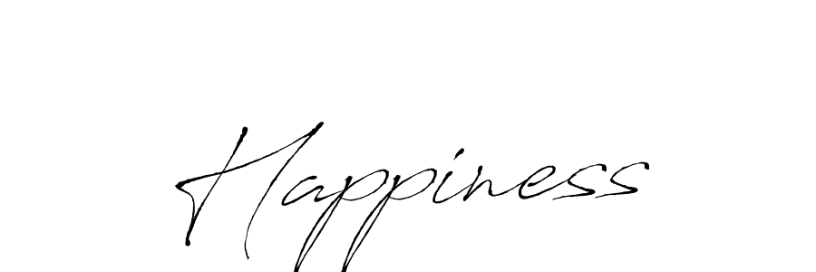 Happiness stylish signature style. Best Handwritten Sign (Antro_Vectra) for my name. Handwritten Signature Collection Ideas for my name Happiness. Happiness signature style 6 images and pictures png