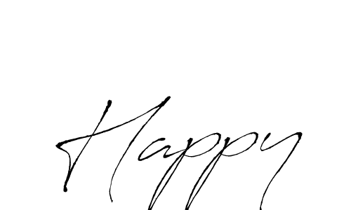 Create a beautiful signature design for name Happy. With this signature (Antro_Vectra) fonts, you can make a handwritten signature for free. Happy signature style 6 images and pictures png