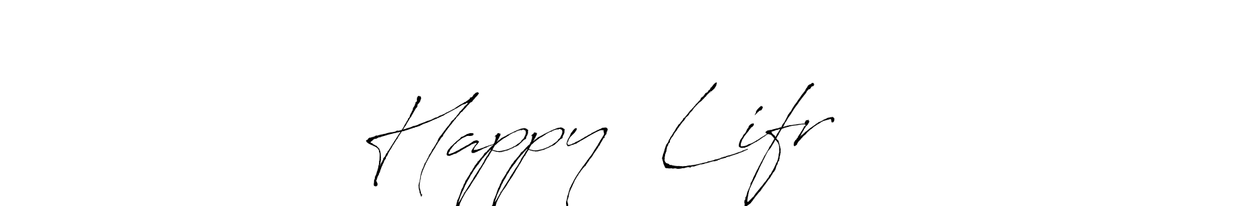 Antro_Vectra is a professional signature style that is perfect for those who want to add a touch of class to their signature. It is also a great choice for those who want to make their signature more unique. Get Happy  Lifr ❤️ name to fancy signature for free. Happy  Lifr ❤️ signature style 6 images and pictures png