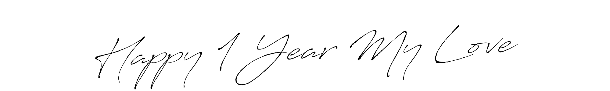 Make a beautiful signature design for name Happy 1 Year My Love. Use this online signature maker to create a handwritten signature for free. Happy 1 Year My Love signature style 6 images and pictures png